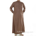 Uomo di granato di cotone maschi rossi kaftan thobe